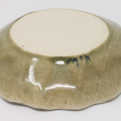 佐藤洋子作　灰釉輪花鉢(s92-03) 2枚目の画像