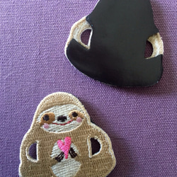 布繡磁鐵 大樹懶系列 樹懶給你我的愛(單個) 第1張的照片