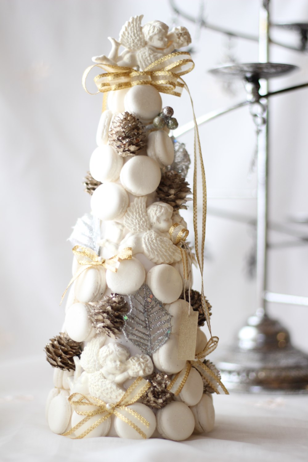 マカロンタワー　マカロンツリー　クリスマス　高さ40cm マカロンタワー マカロンツリー クリスマス 高さ40cm マカロンタワー