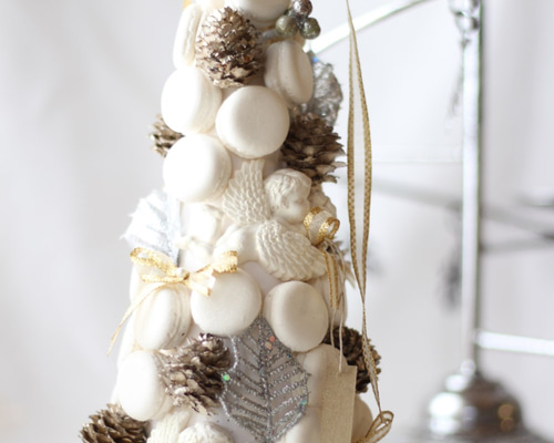 マカロンタワー　マカロンツリー　クリスマス　高さ40cm マカロンタワー マカロンツリー クリスマス 高さ40cm