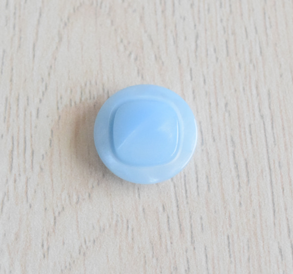 ＊1点限り＊【Vintage】ライトブルー シンプル ビンテージボタン(2個) 2枚目の画像