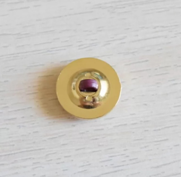 【Vintage】ゴールド ダイヤ ビンテージボタン(2個) 3枚目の画像