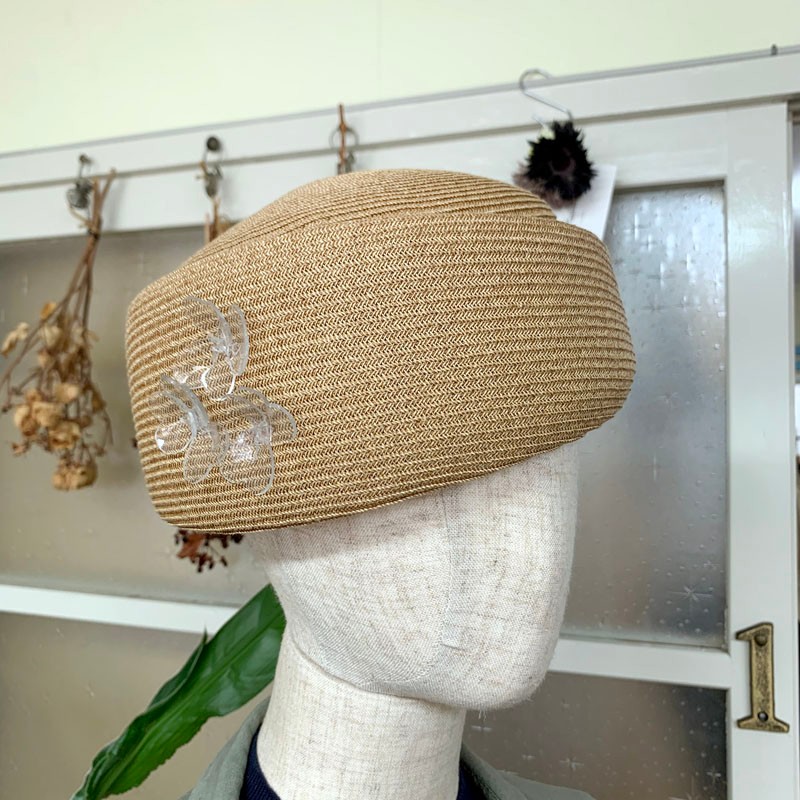 ペーパーブレード　トークハット　PVCフラワー　CLEAR