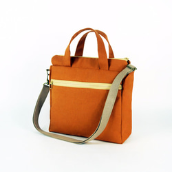 twinwow - 時尚臻品 - 細緻質感手提/側背包 - 暗橘 第2張的照片