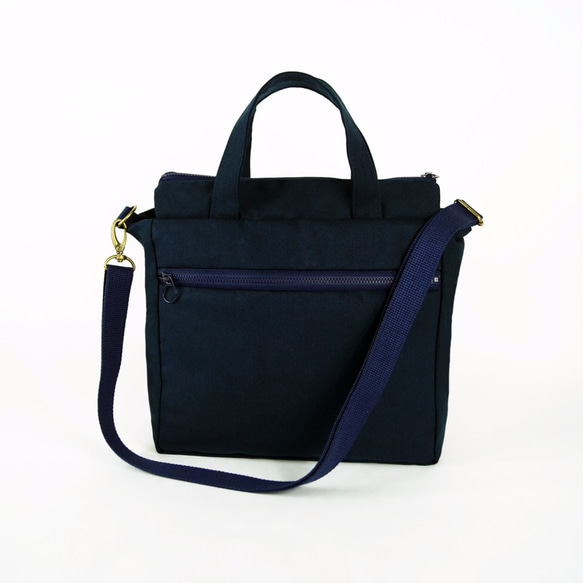 twinwow - 時尚臻品 - 細緻質感手提/側背包 - 深藍 第2張的照片