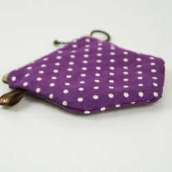 twinwow - 原點時尚 - 細緻質感零錢包 - 點點紫 第2張的照片