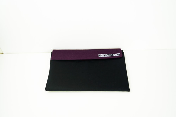 twinwow - 時尚筆記 - 細緻質感平板包 - 時尚黑紫 第3張的照片