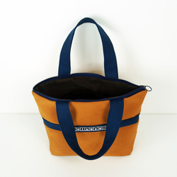 twinwow - 優美典雅 - 細緻質感手提包 - 橘藍 第4張的照片