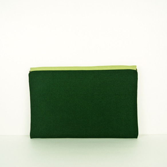 twinwow - 時尚筆記 - 細緻質感平板包 - 杉果綠 第2張的照片