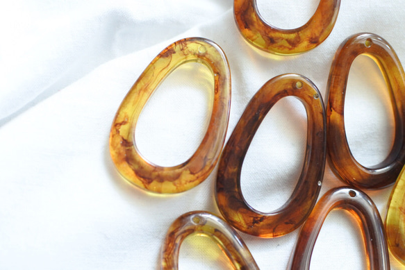 [4pieces] Tortoiseshell ring 2枚目の画像