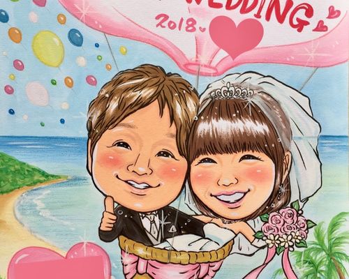 オーダー似顔絵色紙ウェルカムボード 0_dc7c5f6626593f8f88117d93eaab