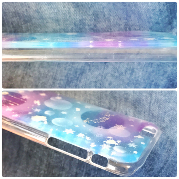 Snow crystal ネームオーダー iPhone case 4枚目の画像