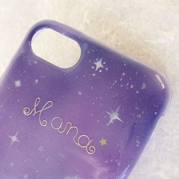 Views of the night sky☆ネームオーダーiPhone case 3枚目の画像