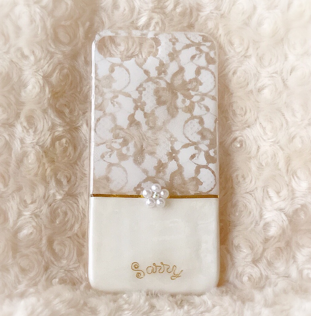 レースクリスタル♦︎ネームオーダースマホケースiPhone17　AQUOS OPPO Google