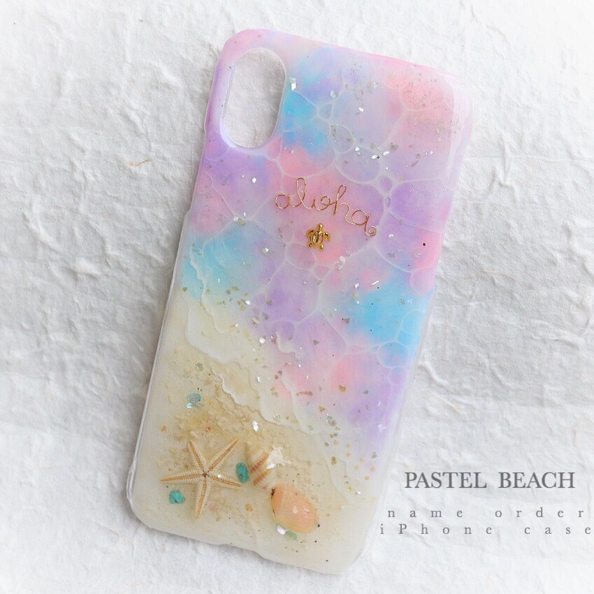 パステルビーチ　スマホケース　iPhone17 iPhone17Pro GALAXY Xperia など全機種対応