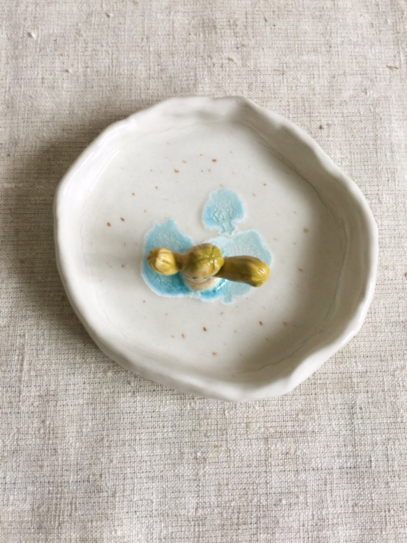 セラミック装飾皿 - サボテン喜び 6枚目の画像