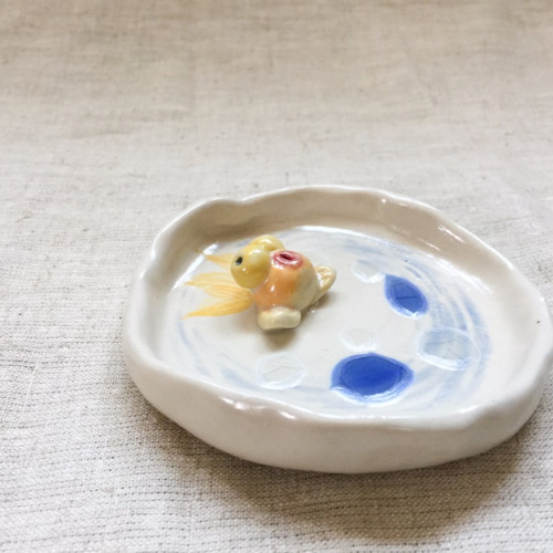 セラミック装飾皿 - ^ O ^金魚/金魚 その他インテリア雑貨 happypoem