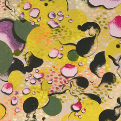 Daphne H.C. Shen 抽象 流動 點點 細胞 獨立制作 插畫 壓克力顏料創作 第3張的照片