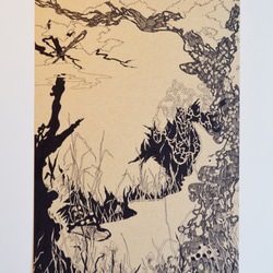 Daphne H.C. Shen 流動 花草 植物 故事 女人 獨特原創 手繪插畫 第2張的照片