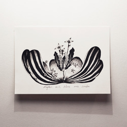 ダフネHCシェンカスタムレトロな花や葉は、独立のためのユニークな手描きのイラスト受注を作成します 2枚目の画像