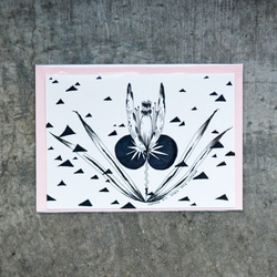Daphne H.C. Shen 英國倫敦 客製化 黑白 想像 花草 可愛手繪花草作品 壓克力原創作品 第3張的照片