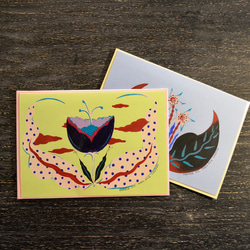 ダフネHCシェンロンドンヴィンテージ手描きの花をカスタマイズして、アクリル系カードのオリジナル作品で独立した生産にカードワンの件 3枚目の画像