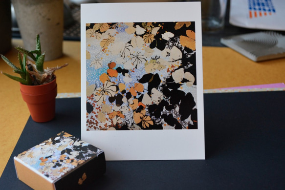 ダフネHCシェンロンドン3芸術はがきに - スウィートスウィート手紙手紙花植物のイチョウの葉 1枚目の画像