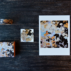 ダフネHCシェンロンドン甘い文字「ヴィンテージ手描き紙テープ+はがきキット草花のイチョウは、秋に葉 1枚目の画像