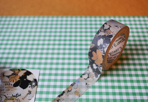 ダフネHCシェンロンドン甘い手紙 - 和風手描き紙テープレトロイチョウは少し植物の花や空を残し 1枚目の画像