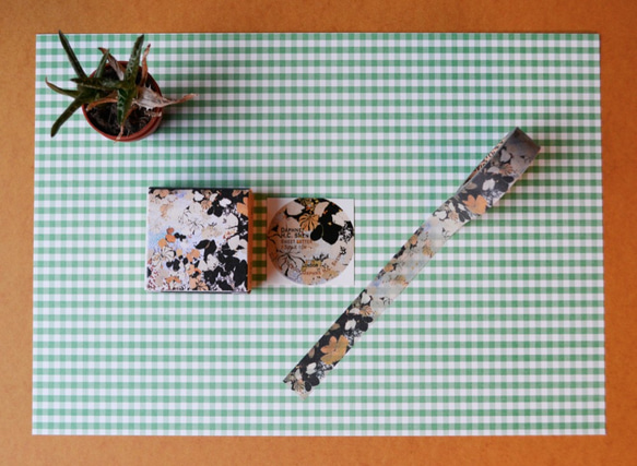 ダフネHCシェンロンドン甘い手紙 - 和風手描き紙テープレトロイチョウは少し植物の花や空を残し 3枚目の画像