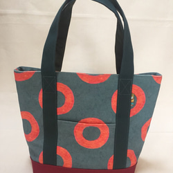 sakana tote bag < S > DONUTS 帆布トートバッグ 2枚目の画像