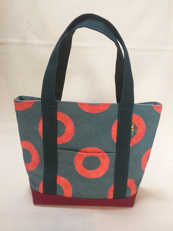 sakana tote bag < S > DONUTS 帆布トートバッグ 2枚目の画像