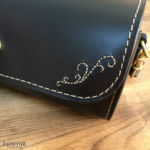 フルートケースカバー／シンプルなデザインの革バッグ オイルレザー