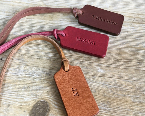 N2833 美品 ベルルッティ Bロゴ レザー ネームタグ 0_3b507c63d37c7a218ebba4e16f19