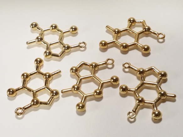化学式チャーム5個セット 2枚目の画像