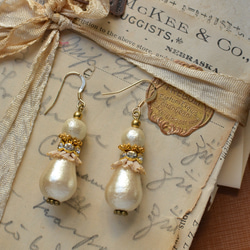 ＜Cotton　Pearl　Earrings ＞ 3枚目の画像