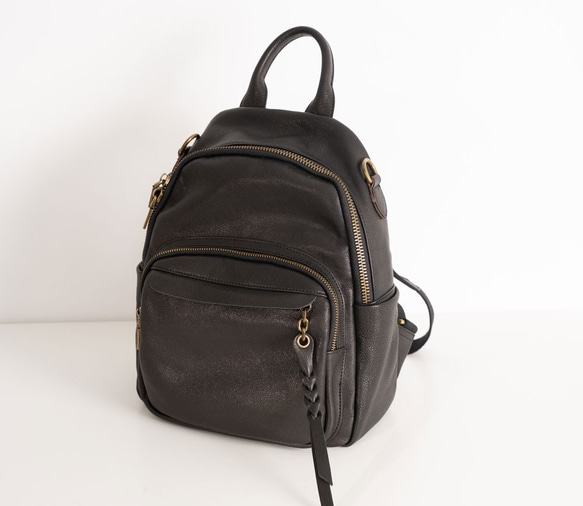 可三用 多夾層後揹包 黑 第1張的照片