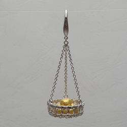 [HS]幸せな収穫Hongshengジュエリー0.925純銀製のイヤリング 1枚目の画像