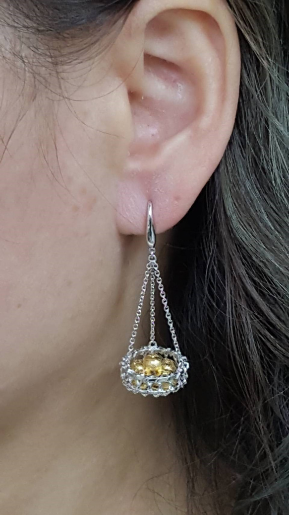 【HS 鴻昇珠寶】幸福的收獲.925純銀耳環 第2張的照片