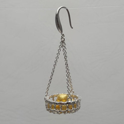 [HS]幸せな収穫Hongshengジュエリー0.925純銀製のイヤリング 3枚目の画像