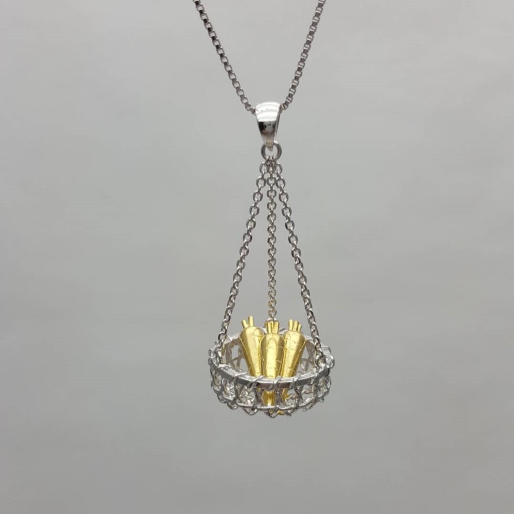 ジュエリー0.925スターリングシルバーのネックレスが墜落した[HS]幸せな収穫Hongsheng