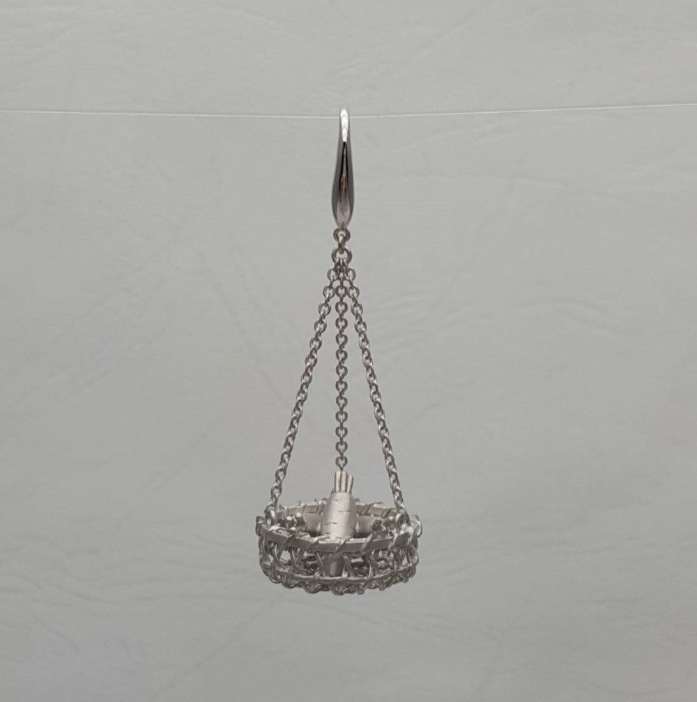 [HS]幸せな収穫Hongshengジュエリー0.925純銀製のイヤリング