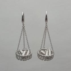 [HS]幸せな収穫Hongshengジュエリー0.925純銀製のイヤリング 4枚目の画像