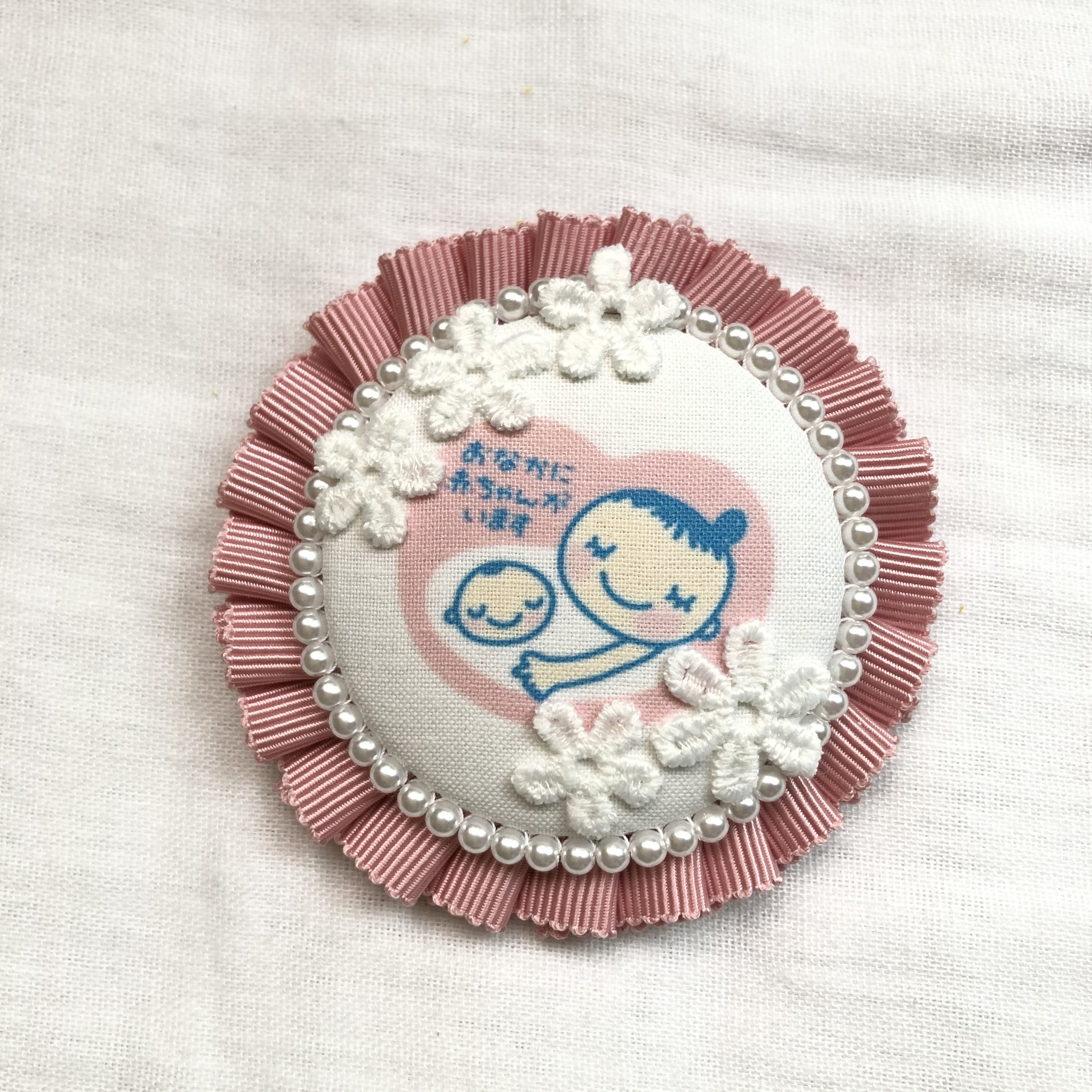 マタニティ star マタニティロゼット ピンク×フラワー 雑貨・その他 白くま 通販