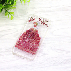 iPhoneX iPhone8/7/6S/5/SE/Plus 押し花 ケース 多機種対応 スマホケース 4枚目の画像