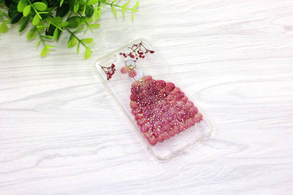 iPhoneX iPhone8/7/6S/5/SE/Plus 押し花 ケース 多機種対応 スマホケース 5枚目の画像