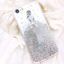 iPhoneX iPhone8/7/6S/5/SE/Plus 押し花 ケース 多機種対応 スマホケース 4枚目の画像