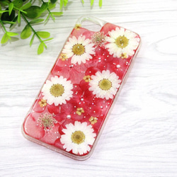 iPhoneX iPhone8/7/6S/5/SE/Plus 押し花 ケース 多機種対応 スマホケース 2枚目の画像