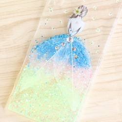 iPhoneX iPhone8/7/6S/5/SE/Plus 押し花 ケース 多機種対応 スマホケース 4枚目の画像