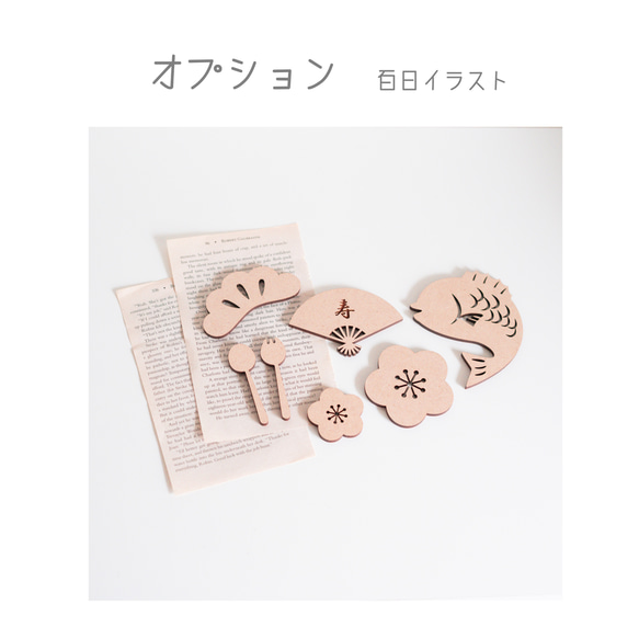 木製［送料込］レターバナー［ 祝百日 ］お食い初め 100日祝い 9枚目の画像